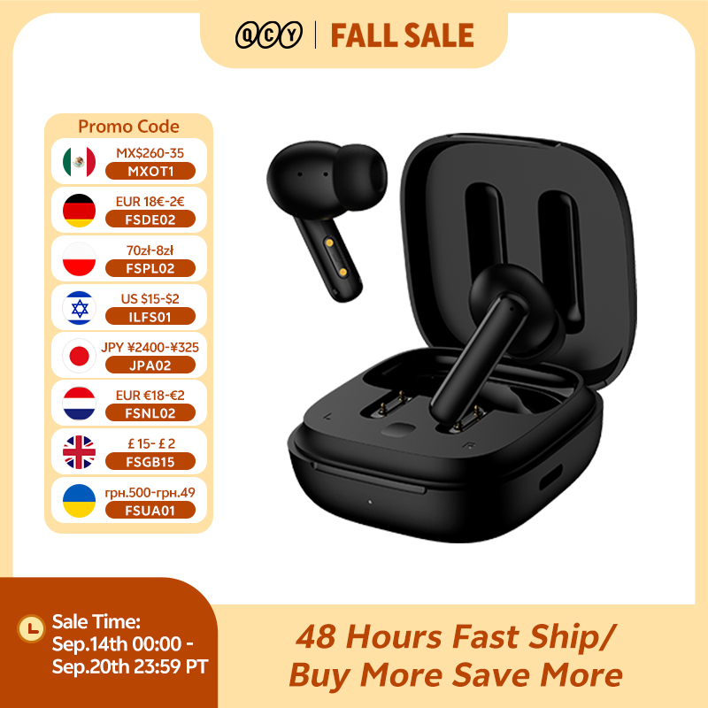 Tws Earbuds Bluetooth 5.3 - QCY T13 ANC Wireless Earphones Bluetooth