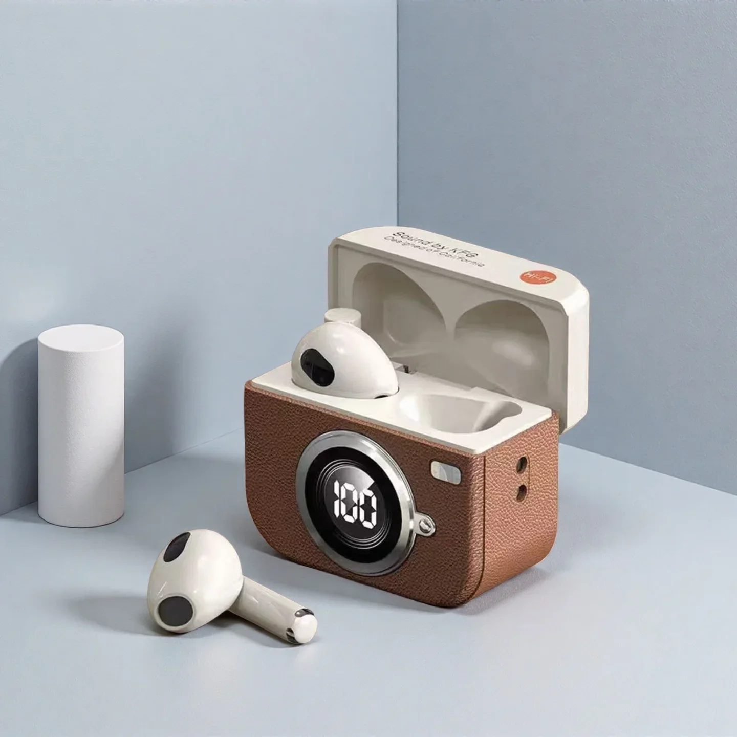 New Retro Camera Shaped Wirele - Open Ear Air Conduction Headphones 评论和价格