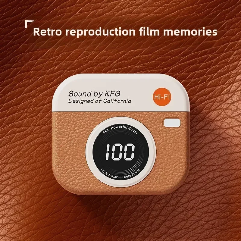 New Retro Camera Shaped Wirele - Open Ear Air Conduction Headphones 评论和价格