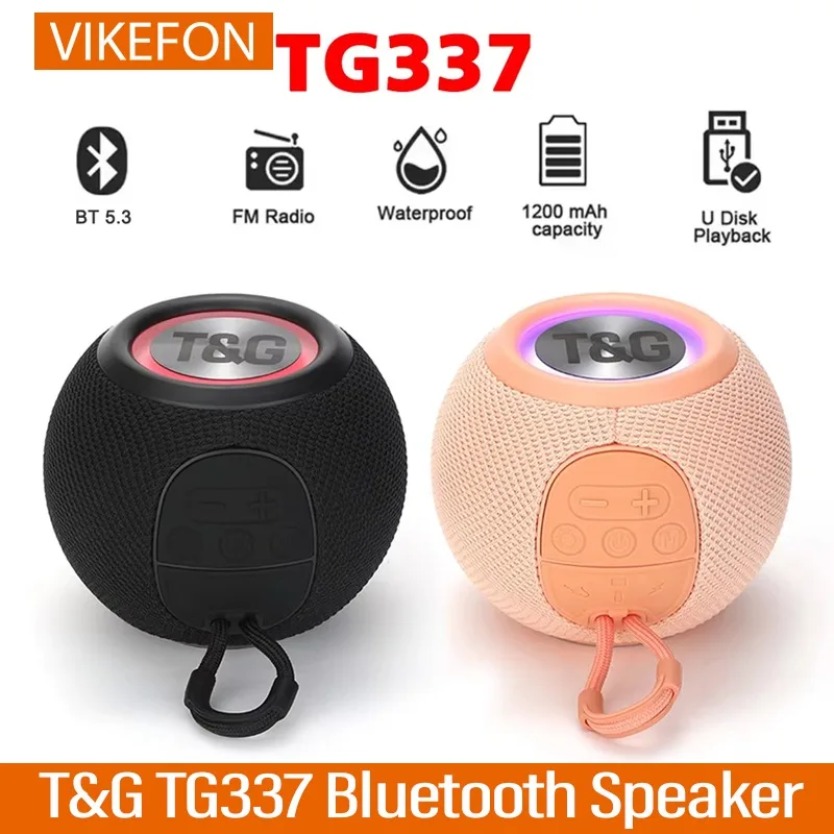 TG337 TWS Bluetooth Loudspeake - Portable Bluetooth Speaker Waterproof Ipx7 评论和价格