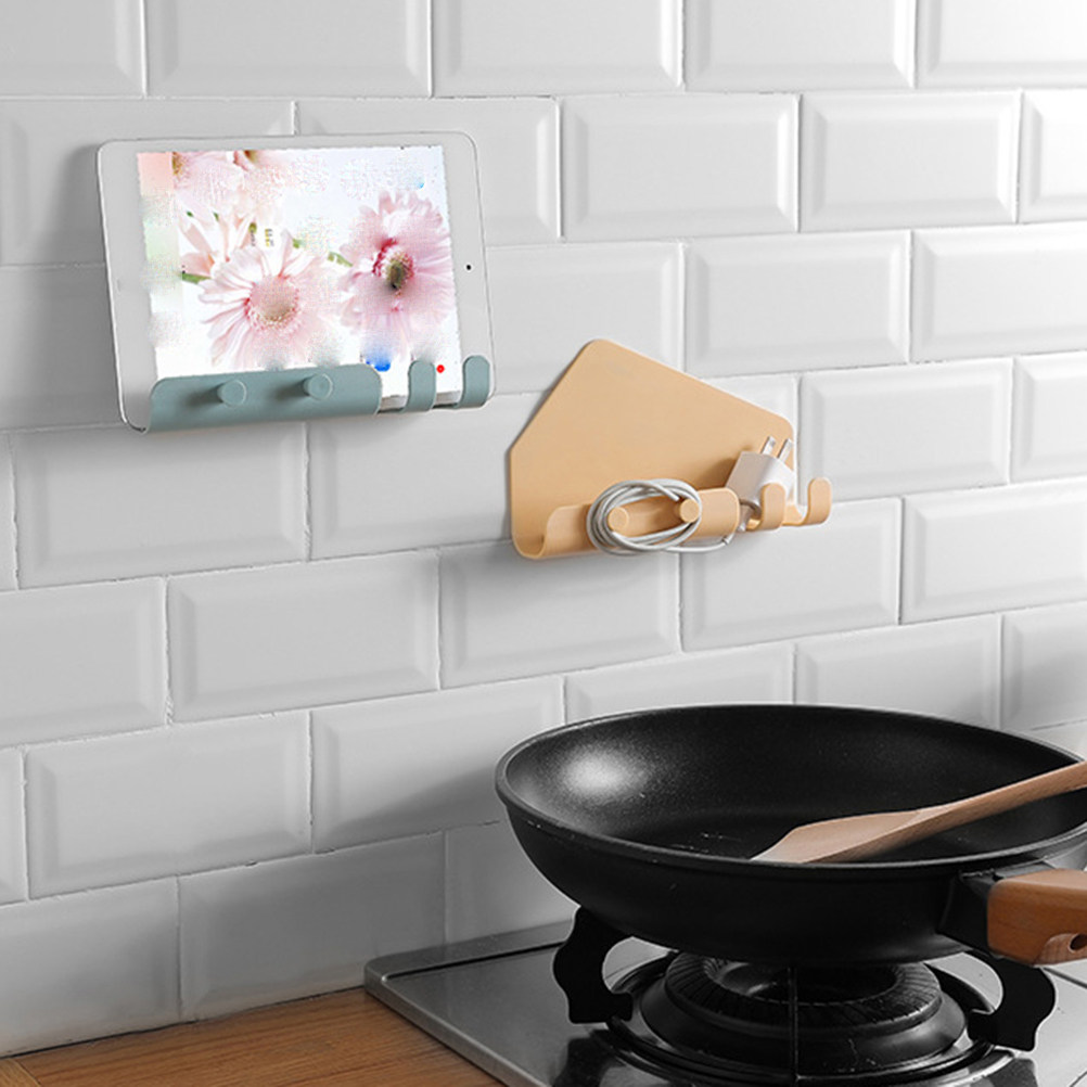 2Pcs Wall Phone Holder Sticky  - Tablets 评论和价格