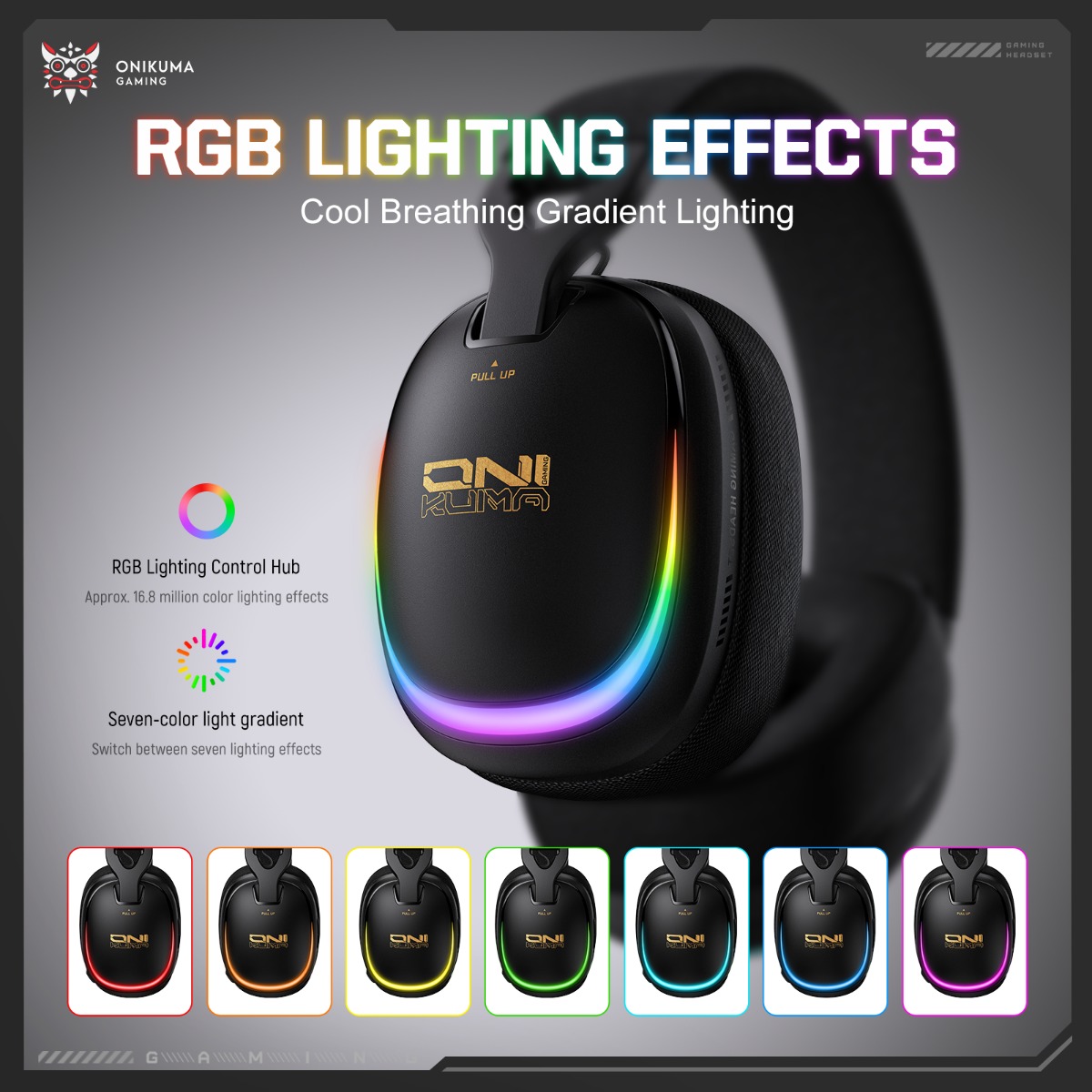 ONIKUMA GT805 Gaming Headset W - Gaming Headset With Mic Rgb 评论和价格