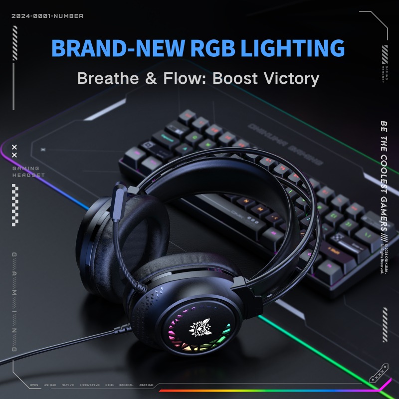 ONIKUMA X92 Wired Gaming Heads - Gaming Headset With Mic Rgb 评论和价格