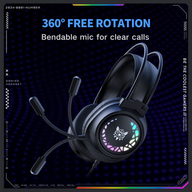 ONIKUMA X92 Wired Gaming Heads - Gaming Headset With Mic Rgb 评论和价格