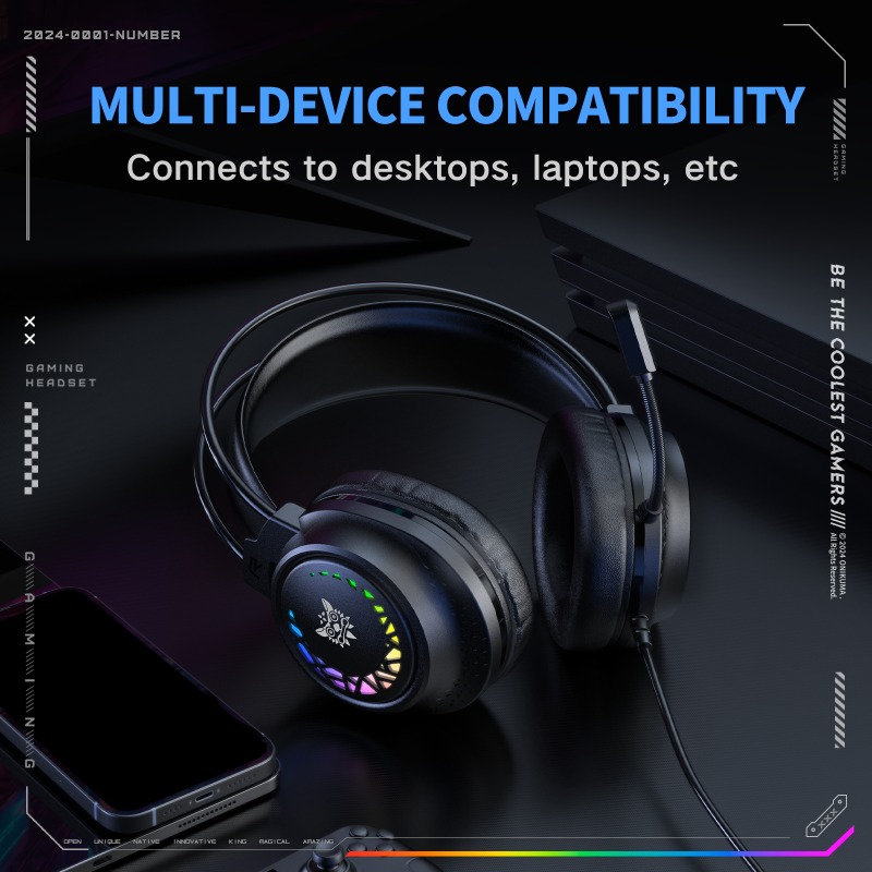 ONIKUMA X92 Wired Gaming Heads - Gaming Headset With Mic Rgb 评论和价格