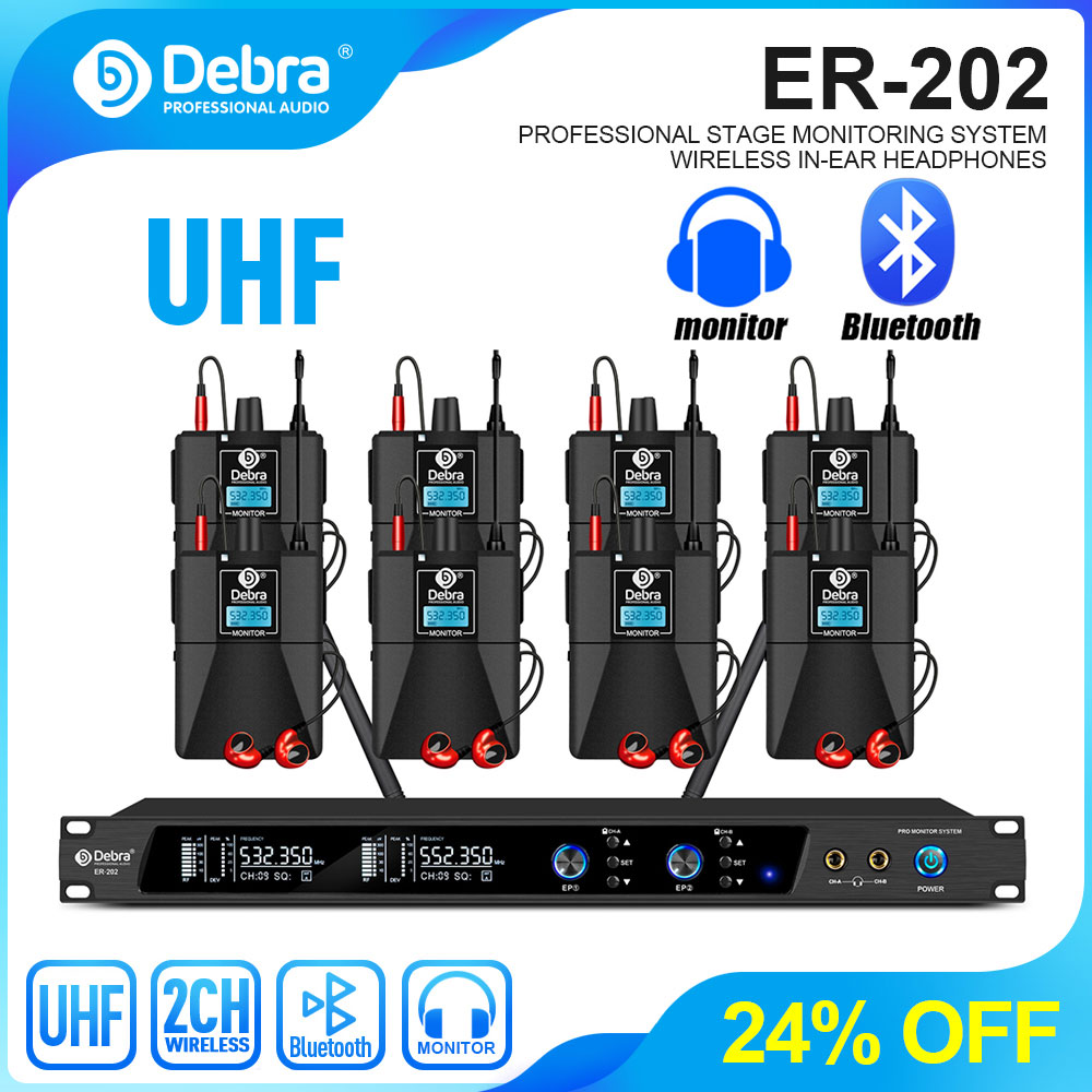 Debra UHF IEM ER-202 Wireless  - In Ear Monitors For Singers 评论和价格