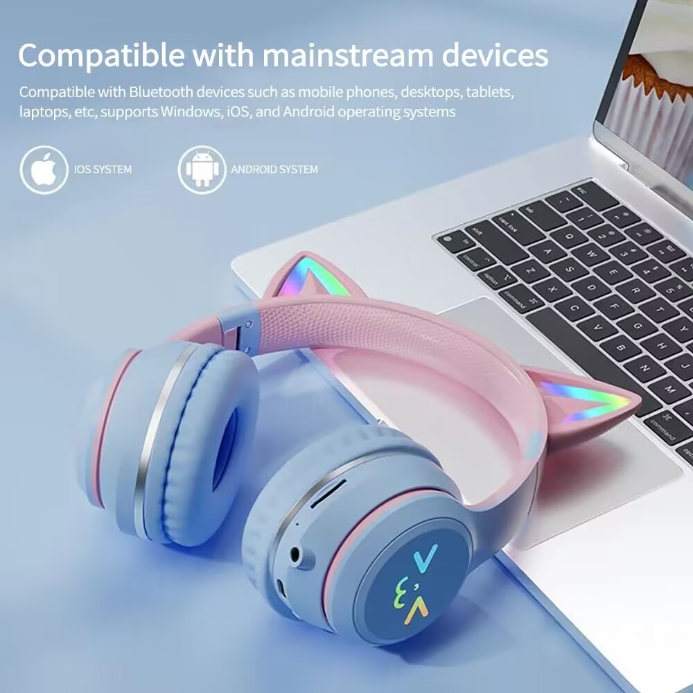RGB Glow Earphones Wireless Ea - Gaming Headset With Mic Rgb 评论和价格